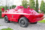 Памятник пожарной машине БРДМ-2 в Иваново