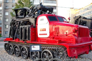 Траншейная машина БТМ-3 в музее пожарной техники в Иваново
