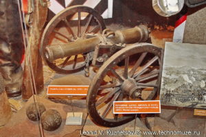 Модель 6-фунтовой пушки 1805 года Музей Вооруженных Сил в Москве