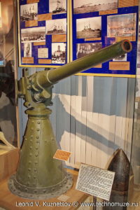 Скорострельная пушка Гочкиса калибра 47-мм 1885 года Музей Вооруженных Сил в Москве