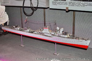 Модель эсминца "Гремящий" Музей Вооруженных Сил в Москве