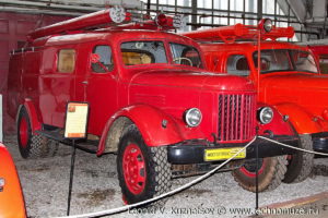 Пожарный автомобиль ПМЗ-18 в музее Московский транспорт