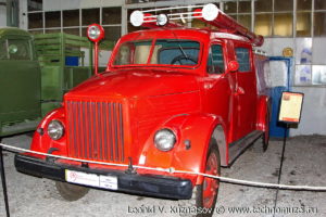 Пожарный автомобиль ПМГ-36 в музее Московский транспорт