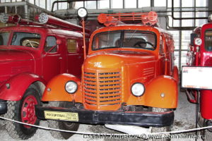 Пожарный автомобиль ПМЗ-9М в музее Московский транспорт