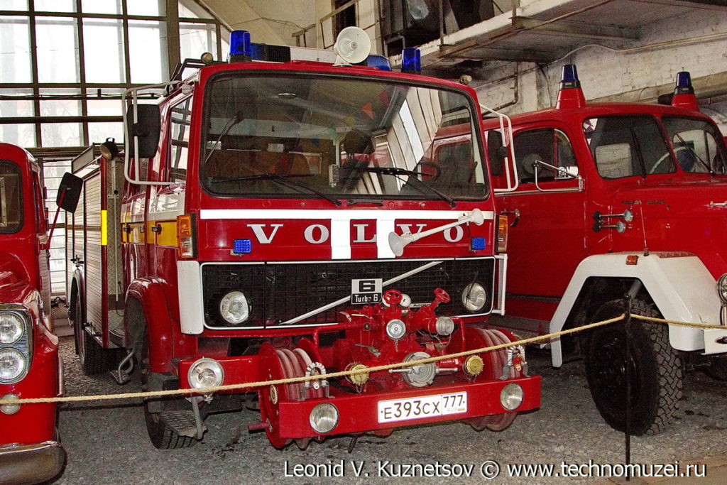 Пожарный автомобиль Volvo Turbo 6 в музее Московский транспорт