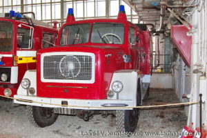 Пожарный автомобиль LF16TS Magirus Deutz 125 из музея ГИБДД в музее Московский транспорт