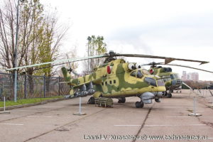Боевой вертолет Ми-24Д в Музее на Поклонной горе