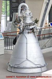 Жидкостный ракетный двигатель в павильоне Космос на ВДНХ