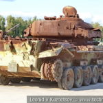 Английский танк Центурион на выставке сирийских трофеев в парке Патриот