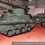 Японский малый танк Тип 94 ТК с химическим прицепом в музейном комплексе парка Патриот