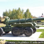 Орудийная повозка Бр-10 для ствола гаубицы Б-4 в Ленино-Снегиревском военно-историческом музее