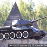 Памятник "Танк и надолбы" в Ленино-Снегиревском военно-историческом музее