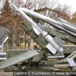 Двухбалочная пусковая установка СМ-78А с ракетами комплекса С-125 "Нева" в музее войск ПВО в Балашихе