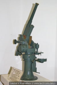 Макет 76-мм зенитной пушки Лендера образца 1915 года в музее войск ПВО в Балашихе