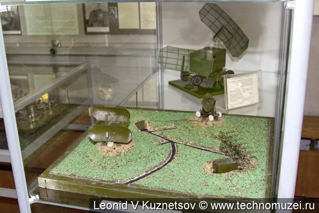 Макет позиции радиолокационного комплекса в музее войск ПВО в Балашихе