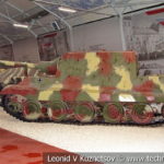 128-мм немецкий истребитель танков Jagdtiger в музейном комплексе парка Патриот