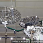 Телекоммуникационный спутник-ретранслятор 11Ф669 Луч в музейном комплексе парка Патриот