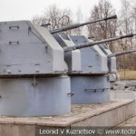 25-мм двухавтоматные турельные установки 2М-3-М образца 1940 года в музее Победы на Поклонной горе
