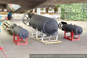 Авиационные бомбы в музее Победы на Поклонной горе