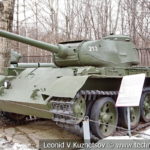 Средний танк Т-44 Объект 136 1945 года в музее Победы на Поклонной горе