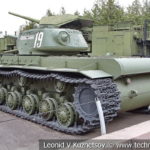 Тяжелый танк КВ-1с 1942 года в музее Победы на Поклонной горе