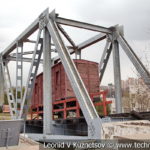 Взорванный железнодорожный ферменный мост в музее Победы на Поклонной горе