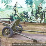 45-мм противотанковая пушка 53-К образца 1937 года в музее Победы на Поклонной горе