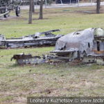 Фрагменты сбитого немецкого бомбардировщика Junkers Ju-88 в музее Победы на Поклонной горе