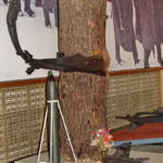 Фрагменты взорванной установки БМ-13 батареи капитана Флёрова в музее Победы на Поклонной горе