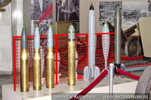 Артиллерийские боеприпасы в музее Победы на Поклонной горе