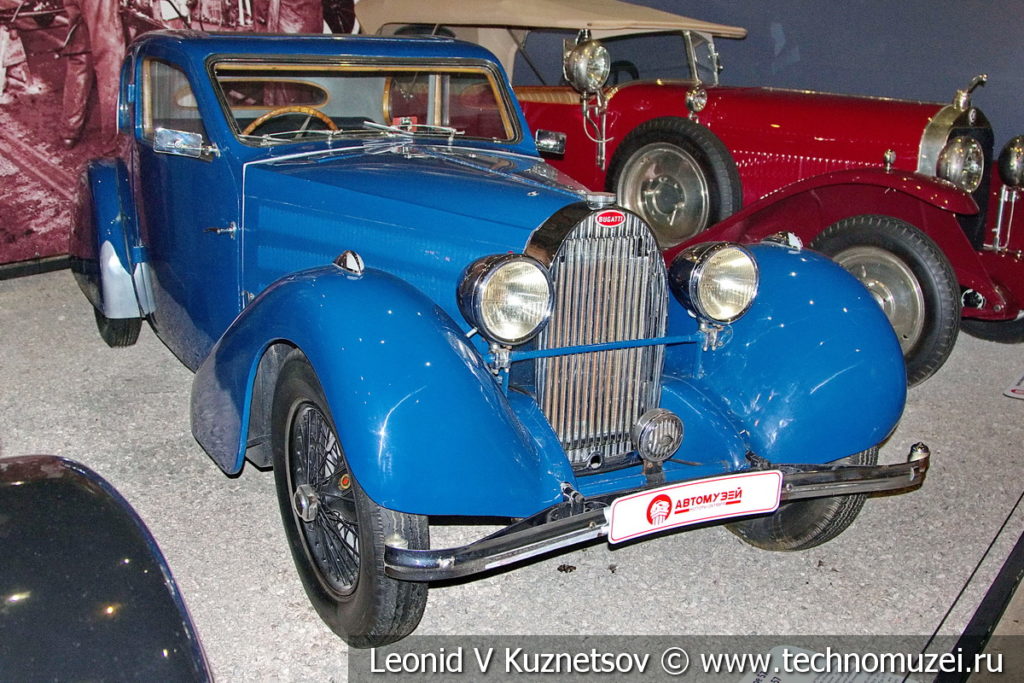Bugatti Type 57 Coach Ventoux 1935 года в автомузее Моторы Октября в Москве