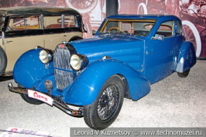 Bugatti Type 57 Coach Ventoux 1935 года в автомузее Моторы Октября в Москве