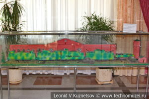 Модель бронепоезда Козьма Минин в выставочном зале Тульской детской железной дороги