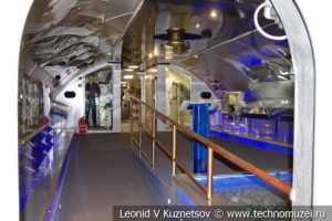 Четвертый аккумуляторный и жилой отсек подводной лодки Б-396 в Музее Военно-морского флота в Москве
