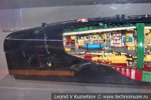 Седьмой кормовой отсек подводной лодки Б-396 в Музее Военно-морского флота в Москве
