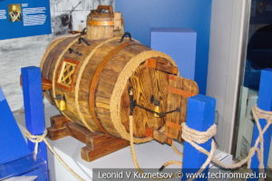 Макет потаенного судна Ефима Никонова в Музее Военно-морского флота в Москве