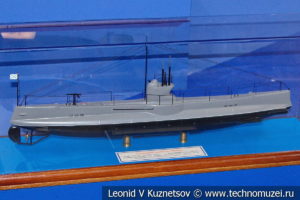 Подводная лодка Минога (модель) в Музее Военно-морского флота в Москве