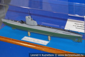 Малая подводная лодка тип М XII серии Малютка (модель) в Музее Военно-морского флота в Москве