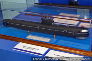 Дизель-электрическая подводная лодка проекта 641Б Сом (модель) в Музее Военно-морского флота в Москве