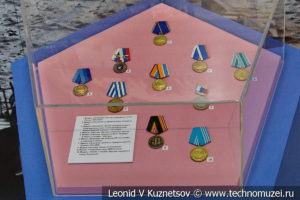 Боевые награды и знаки отличия в Музее Военно-морского флота в Москве