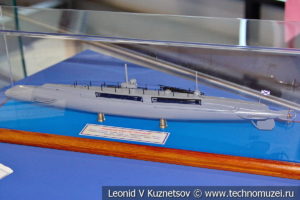 Подводная лодка Почтовый (модель) в Музее Военно-морского флота в Москве