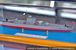 Гвардейский бронекатер БКА-75 проекта 1125 (модель) в Музее Военно-морского флота в Москве
