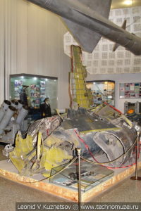 Обломки американского самолета Локхид U-2 в Центральном музее Вооруженных Сил