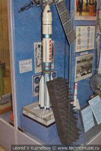 Модель ракеты-носителя тяжелого класса Протон в Центральном музее Вооруженных Сил