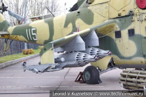 Боевой вертолет Ми-24Д в Музее на Поклонной горе