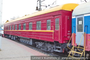 Спальный вагон №017 70228 фирменного поезда "Русь" в Железнодорожном музее на Рижском вокзале