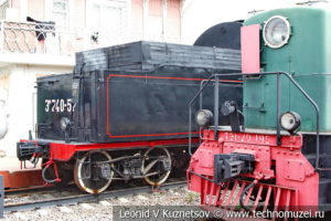 Паровоз Эм 740-57 в Железнодорожном музее на Рижском вокзале
