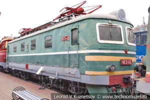 Пассажирский электровоз ЧС3-045 в Железнодорожном музее на Рижском вокзале