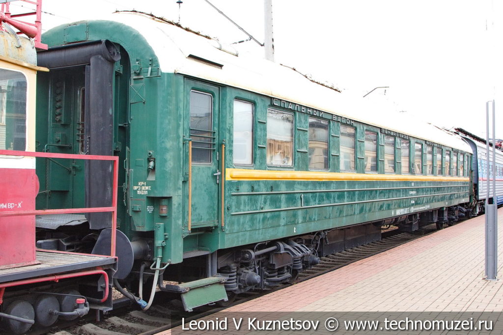 Спальный вагон в Железнодорожном музее на Рижском вокзале