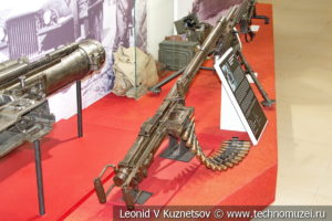 12,7-мм универсальный пулемёт Березина в турельном исполнении в музее отечественной военной истории в Падиково